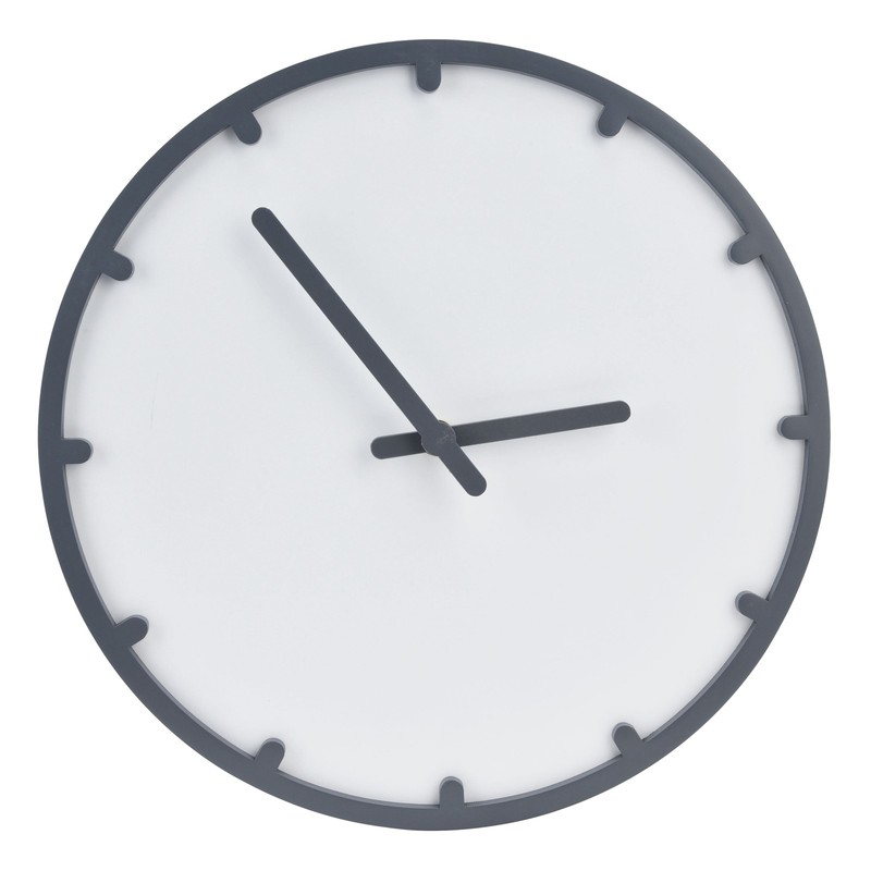 Wooden Wall Clock Silent Non Ticking Round Clock with Hook