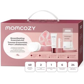 Momcozy - Kit esencial para posparto de 73 piezas para nuevas mamás, set esencial para lactancia materna con almohadillas de lactancia, compresas...  