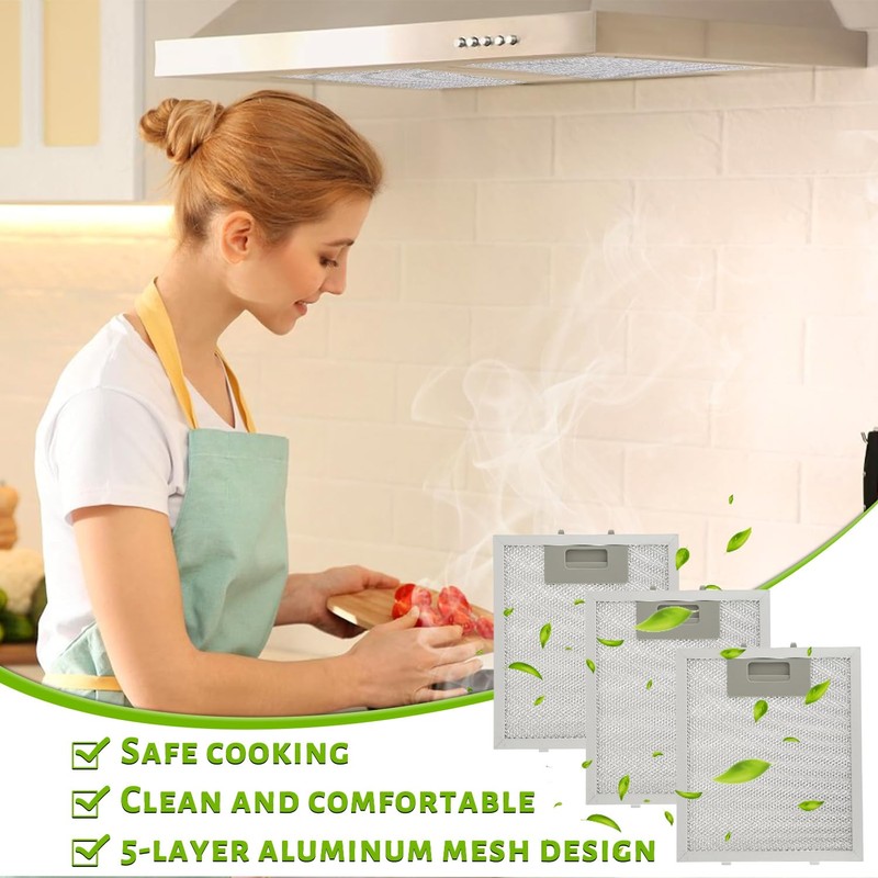 EPLZON W10915369 Range Hood Filter replacement 5 Layer Aluminum Mesh