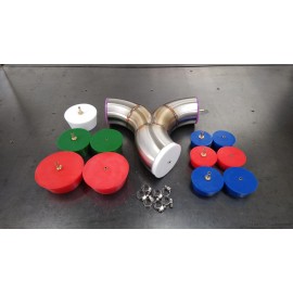 SDL Silicone Purge Plug Kit 1-7/8 to 4 inch for Tig Welding Sanitary Stainless