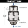 Shower Head Swivel Ball Adapter, Shower Connector Ball Joint, Solid
