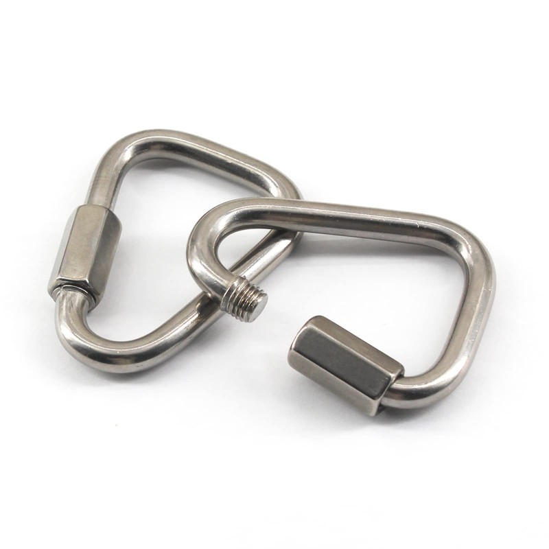 M12 Delta Quick Link 304 Stainless Steel Triangle Carabiner Heavy