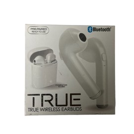 Techbits True Wireless Earnuds Smooth Rubberized Finish With Charging Case New 10hrs Play