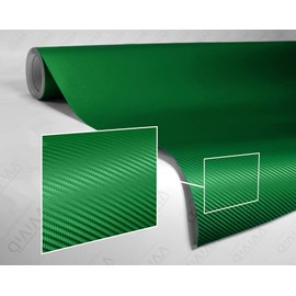 VViViD Dark Green Carbon Fiber Car Wrap Vinyl Roll with Air Release Adhesive Technology (3ft x 5ft)