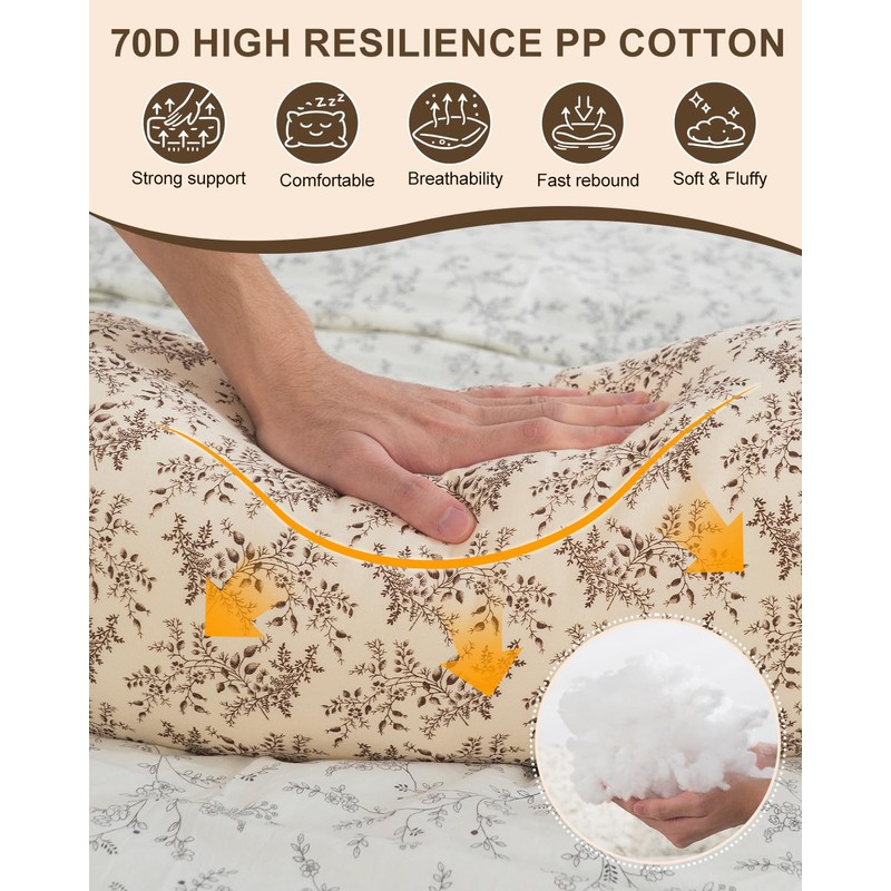 Roseyat 55 Inch Long Body Pillow for Adults – Firm