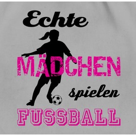 Shirtracer - Gym Bag Backpack - Football Euro 2024 - Real Girls Play Football - Black, 02 Light Grey, Unit size