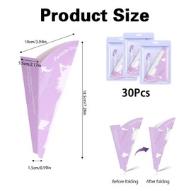 Pack of 30 for Women, Disposable Pee Funnel, Women Portable Pee Aid for Women, Travel & Camping, Hiking, Outdoor Activities