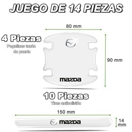 14 Protector de manijas para Auto,Protectores de Puertas para Auto,Autoadhesivo Impermeable,Protectores para manija de Puerta de Coche de contra araña