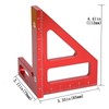 Multi Angle Measuring Triangle Ruler 45 90 Degree Angle Gauge