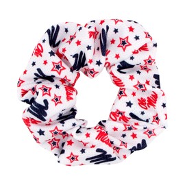 Divine Creations Girls' Collegiate Themed Game Day Logo Print Hair Scrunchie by Wee Ones, One Size, Mississippi