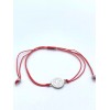 trendy Red String Saint Benedict Medal Bracelet Adjustable 6in-10in Religious