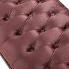 Christopher Knight Home Tassia Tufted Velvet Ottoman, Blush / Natural