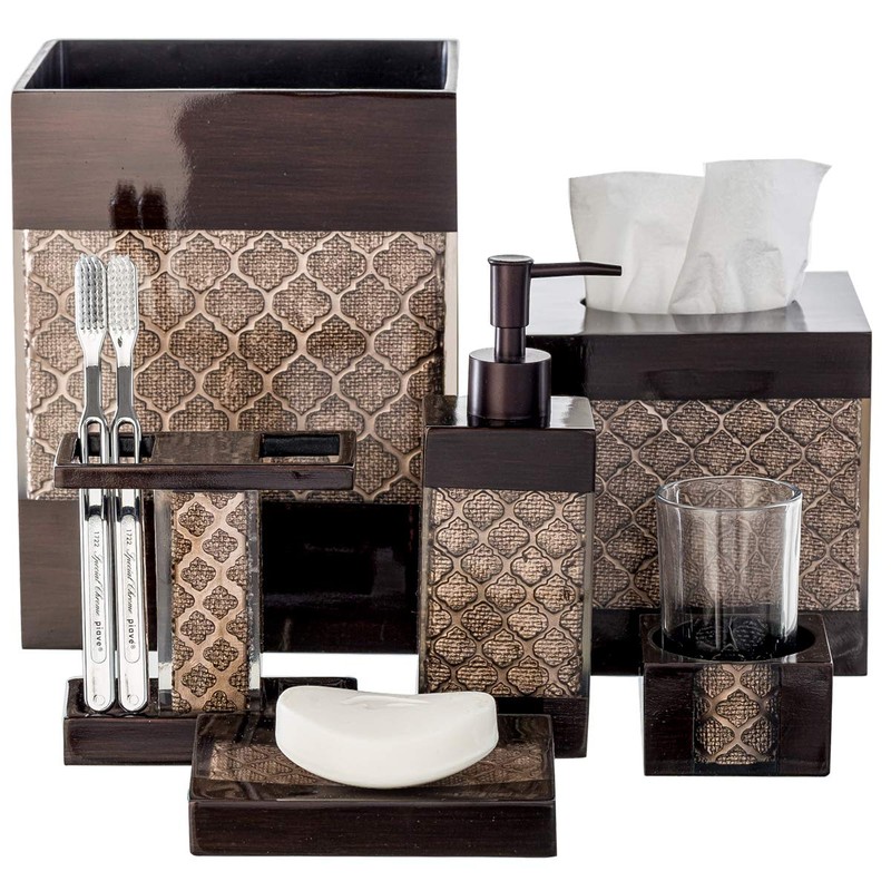 Creative Scents Dahlia Square Tissue Box Cover - Decorative Bathroom