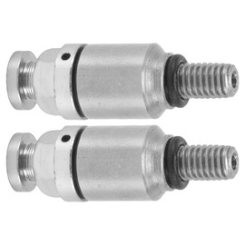 Motorcycle Fork Bleeder Pressure Relief, Pack of 2 M5 x 0.8 Aluminium Alloy Fork Bleeder Pressure Relief Valve Replacement for CRF150R CR125R CR250R CRF250R (Silver)