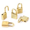 10pcs Mini Cute Diary Padlocks Gold Small Luggage Locks with