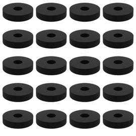 Briny River 20Pcs Rubber Washers 20x6x4mm Suitable for Kart Floor Tray Washers Black