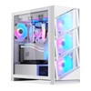Segotep T3 White Mid-Tower ATX Gaming PC Case, Support Top