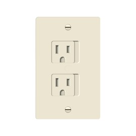 ENERLITES Child Proof Outlet Cover, Self-Closing, Fits Both Duplex and Decorator Outlet, Safety Design, Tamper-Resistant Socket Plug for Receptacle, Size 4.68" x 2.93", 8800-TR, Light Almond