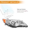 Headlight Assembly Compatible with 2012 2013 2014 Toyota Camry L/LE/XLE/Hybrid