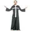 Túnica inspirada en Danzcue para niños, Negro-blanco, S-M-Child