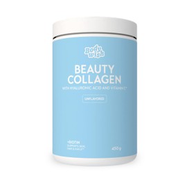 Bodywish Collagen Powder 450 g | High Dose Hyaluronic Acid, Biotin & Vitamin C + Vitamin D | Collagen Hydrolysate - Peptides Type 1 and 3 | Sugar-Free, Tasteless | Smoothies, Coffee, Matcha
