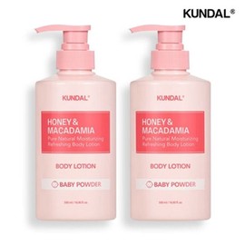 Kundal Honey Macadamia Pure Body Lotion 500ml x 2 (Select Scent) / 쿤달 허니마카다미아 퓨어 바디로션 500ml 2개 (향 선택)