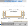 SLIDEWAY 260 Lbs Heavy Duty Locking Drawer Slides 1 Pair