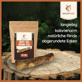 Wildfang® Chewing stick made of coffee wood for dogs, dog toy, wooden bone, 3-in-1 chewing toy, dental care and masticatory muscle training, natural chewing wood for dogs