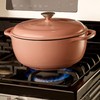 Mercer Culinary Enameled Cast Iron Round Dutch Oven, 6 qt.,