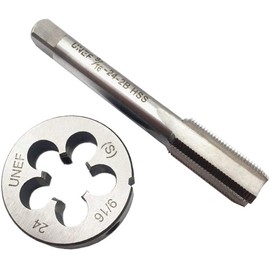 ASZLBYM 9/16-24" Tap And Die Set ，UNEF HSS right hand Machine Tap & Die