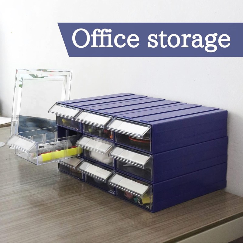 Drawer Storage Box 290x180x110mm Stackable Component Box Small Parts Organizer