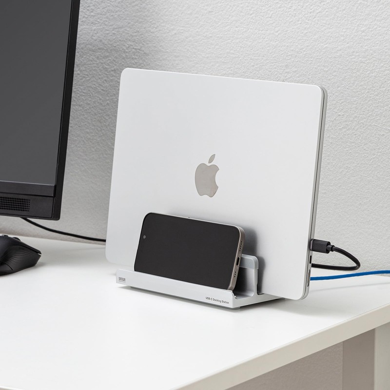 Sanwa Supply USB-C VDK18 USB Type-C Docking Station (Integrated Stand)
