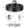 ZOOSSI 5 Inches Steel Light Canopy Kit, Black Ceiling Canopy