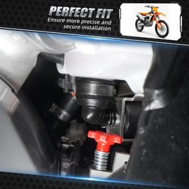 NICECNC Black Angle Piece Oil Tank Compatible with KTM 150 250 300 EXC XCW 2024-2025,Compatible with Husqvarna 150 250 300 TE 2024-2025,Compatible with GasGas EC 250 300 2024-2025