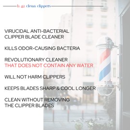 Skin Revolution H-42 Clean Clippers Blade Cleaner with Brush (Jar 8oz (2 Pack))