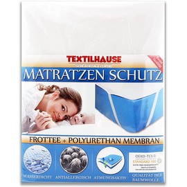 TEXTILHAUSE - Waterproof mattress protector 100 x 200 cm | incontinence pad 100 x 200 cm | mattress cover 100 x 200 cm mattress topper 100 x 200 cm