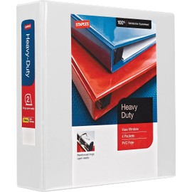 Staples Heavy-Duty 2 3-Ring View Binders
