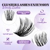 DIY Individual Lash Extensions Eyelashes Cluster Lashes 12-18 mixed D