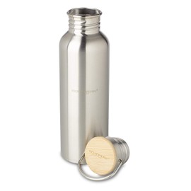 ECHTWERK Practical Water Bottle, Water Bottle, Sports Bottle, Insulated Flask, Made of High Quality Stainless Steel with Bamboo Lid for Outdoor Activities, Carry Handle, BPA-Free, Leak-Proof, 75