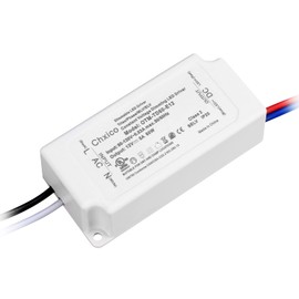 CHXICO 60W Triac Dimmable LED Driver,110V AC to 12V DC Transformer,Power Supply,Compatible with Lutron and Leviton Dimmers,UL Certified