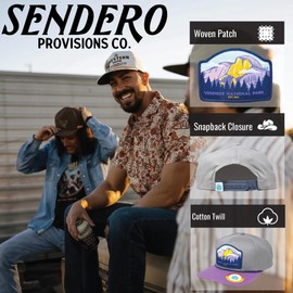 Sendero Provisions Co. National Park Braided Rope Hat Snapback Collection, Grey, One Size