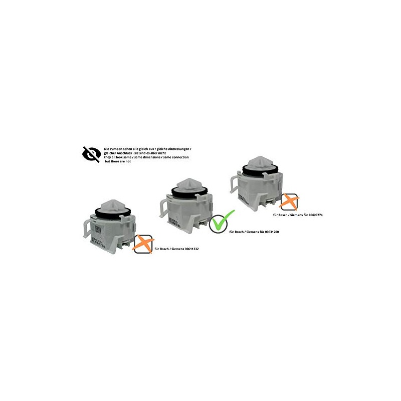 DREHFLEX - LP57 - for 00631200/631200 Lye Pump/Pump for Bosch/Siemens/Neff/Balay