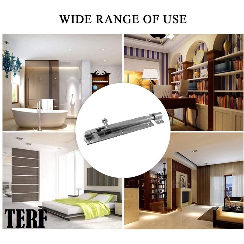 TERF® Heavy Duty Galvanised Tower Door Bolt Barrel Slide Lock