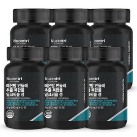 New Sentry Lemon Balm Dandelion Extract Milk Thistle Dandelion Extract Complex 60 Tablets 6 / 레몬밤 민들레 추출물 밀크씨슬 단델리온 추출 복합물 60정 6개