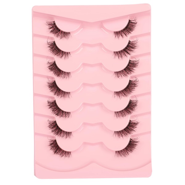 Gmagictobo False Eyelashes Fluffy Wispy Half Lashes Cat Eye Look