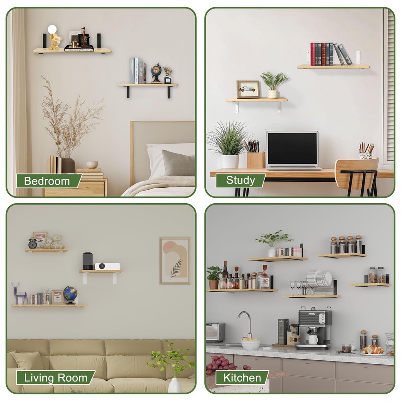 SAYAYO Heavy Duty Bracket White Shelf Bracket Heavy Duty 150