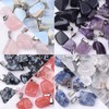 BEEFLYING 24 Pcs Irregular Natural Gemstone Charms Pendants Synthetic Healing
