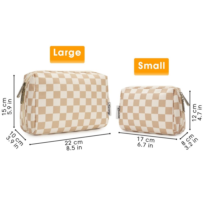 Large Makeup Bag Zipper Pouch Travel Cosmetic Organizer for Women