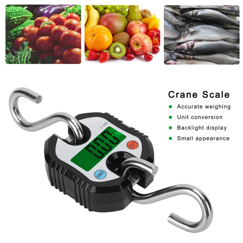 150KG Crane Scale LCD Digital Electronic Hook Hanging Weight for