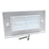 White Brush Plate Faceplate Wall Mounted Installation Tidy Cable Pass